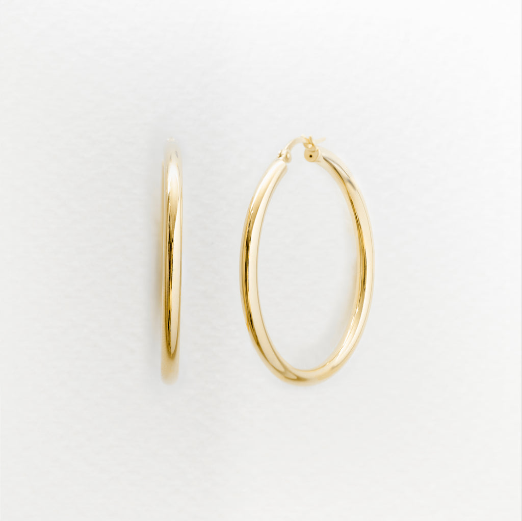 Cleo XL hoops (18K)