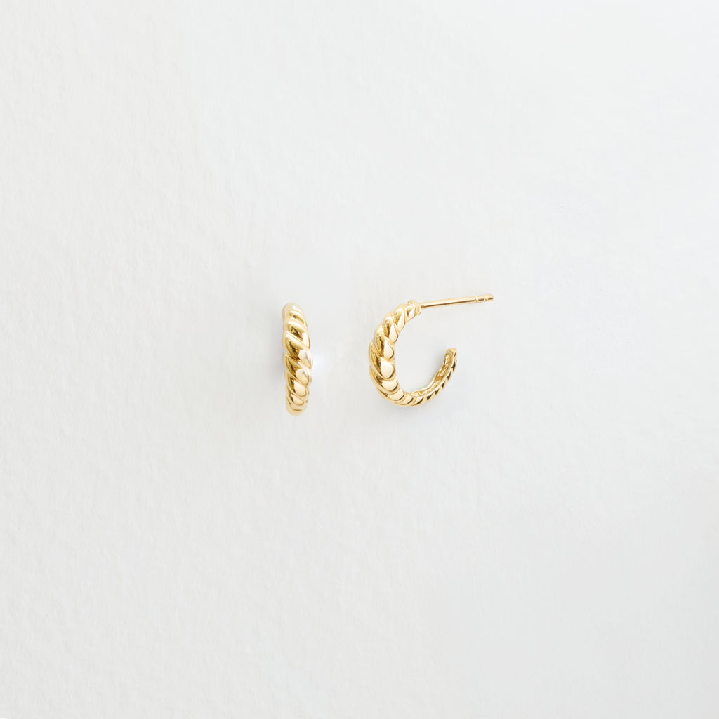 Lula Croissant hoops (18K)