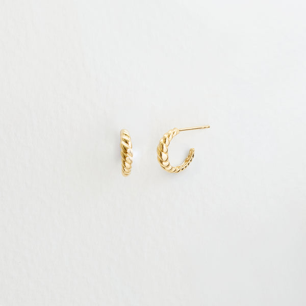 Lula Croissant hoops (18K)