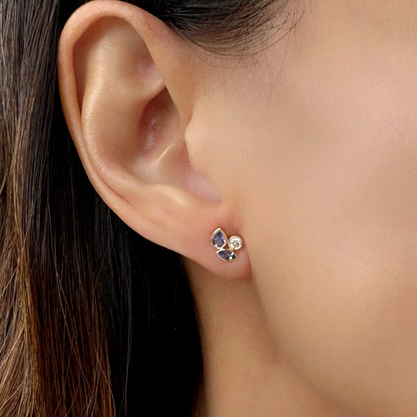 Wisteria earrings (14K/9K)