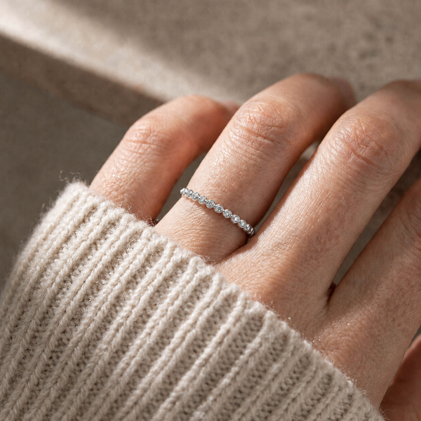 Lula Beaded Eternity ring (9K)