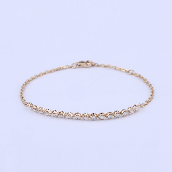Hope Diamond bracelet (18K solid gold)