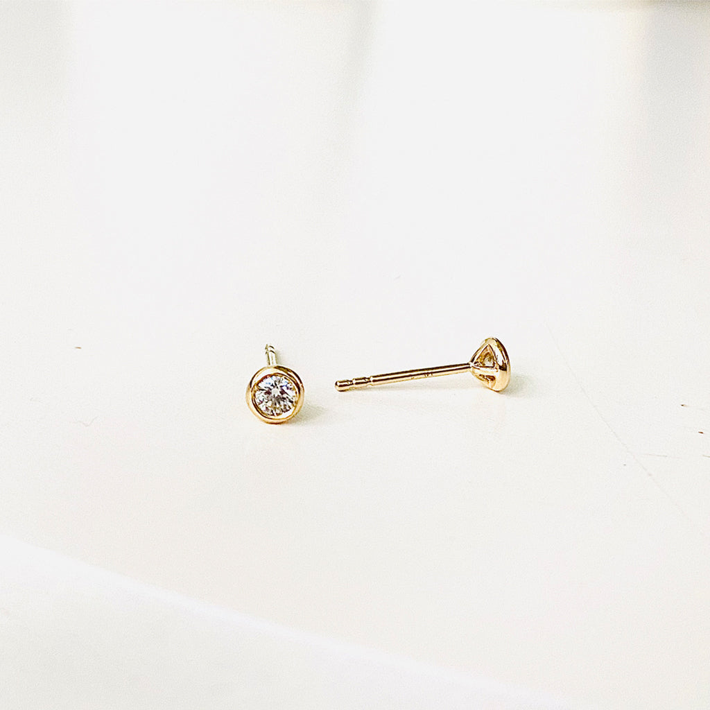 Real small diamond on sale earrings